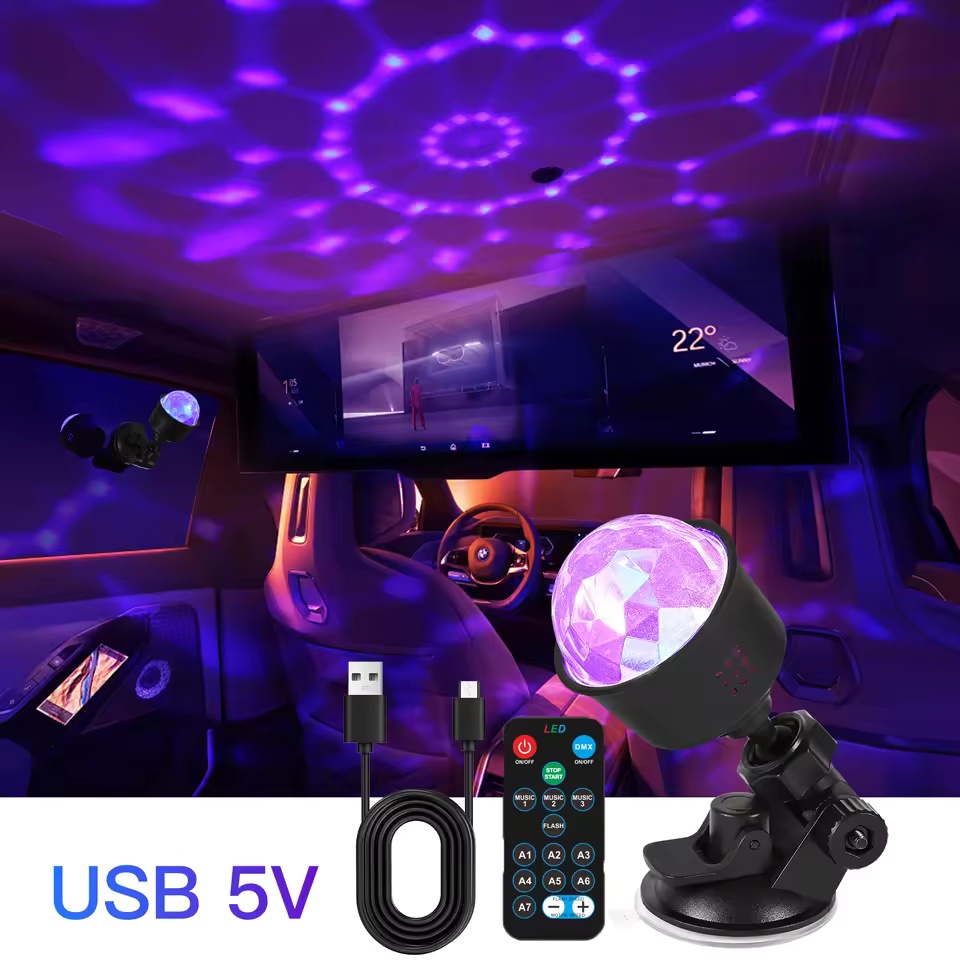 Lighting Effect Home Decor - RGB Ses Aktifli LED Disko Topu