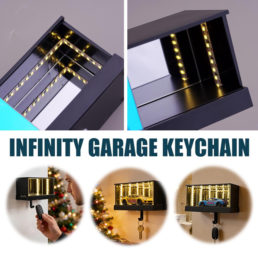 Lighting Effect Home Decor - Sonsuzluk Garaj Anahtarlık LED Işıklı Araba