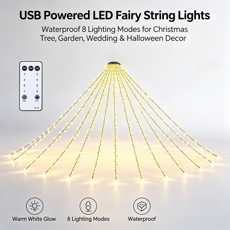 USB LED Peri Işık Dizileri, Ba - Wedding Lighting And Decor incelemesi ve fiyatı