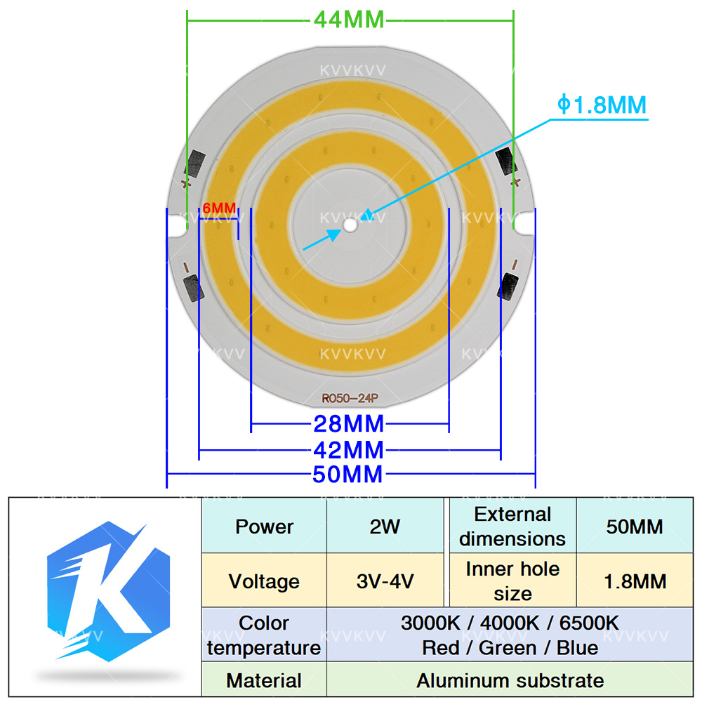 3V 4V Yuvarlak COB LED Lamba P - Lighting Decor House incelemesi ve fiyatı