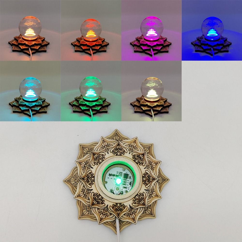 Lotus şekli ahşap dirsek krist - Lighting Decoration Stand incelemesi ve fiyatı