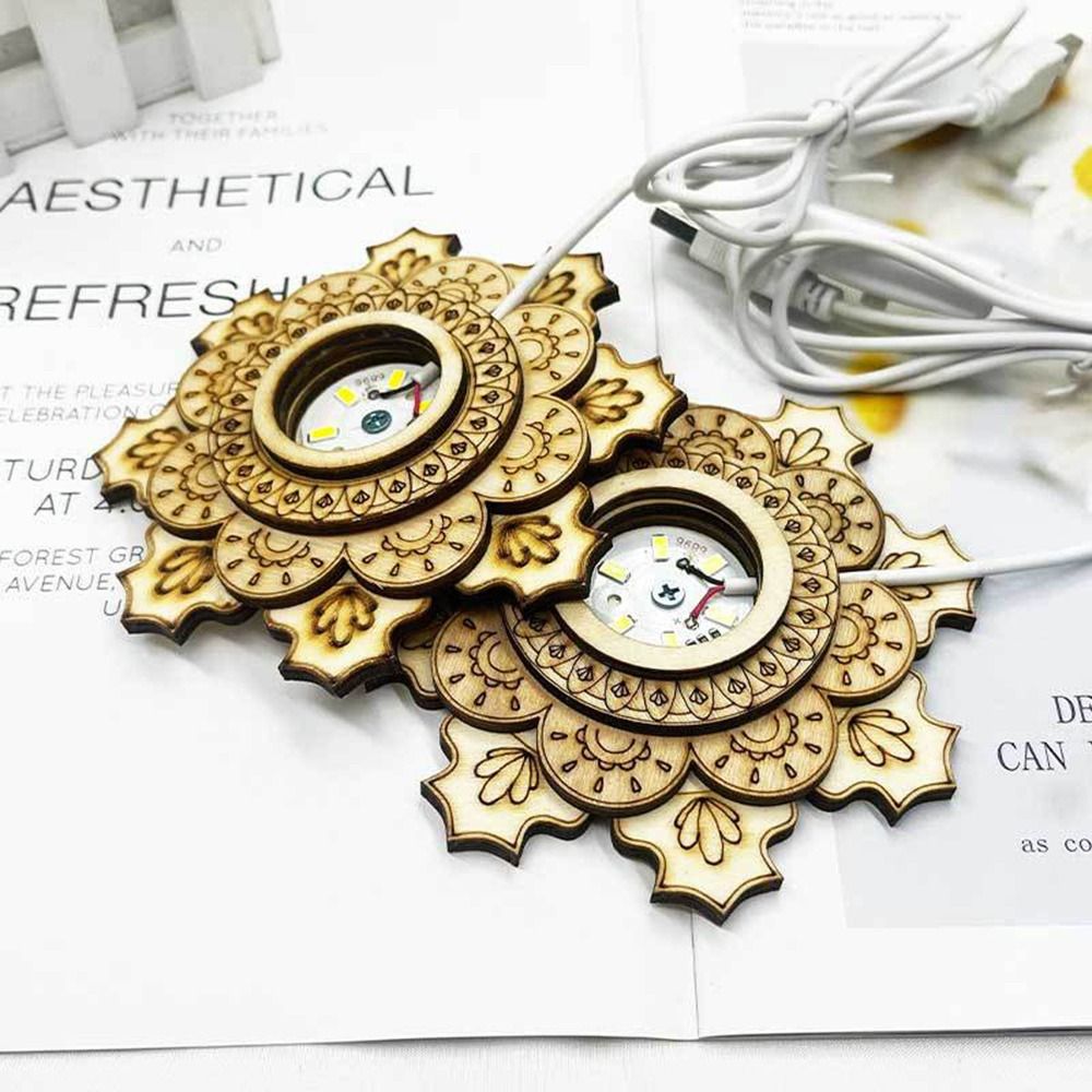 Lotus şekli ahşap dirsek krist - Lighting Decoration Stand incelemesi ve fiyatı