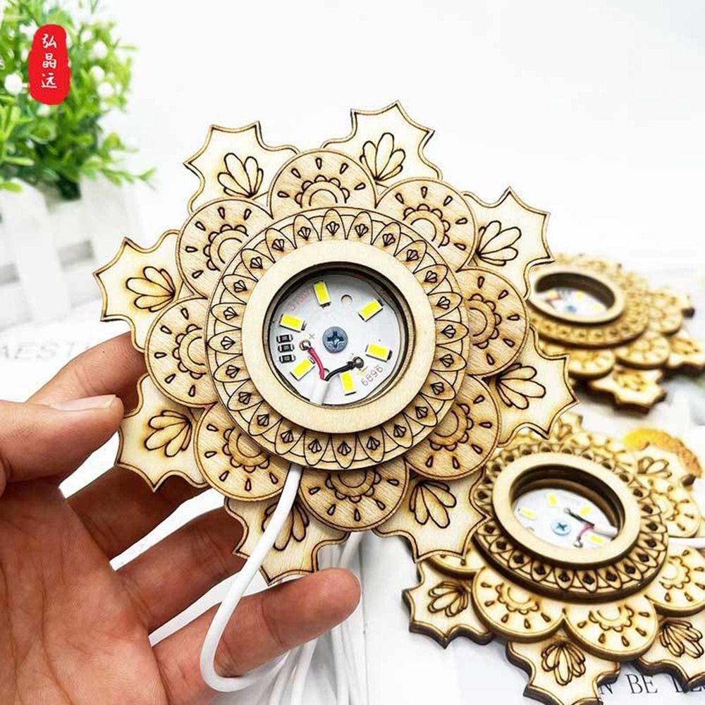 Lotus şekli ahşap dirsek krist - Lighting Decoration Stand incelemesi ve fiyatı